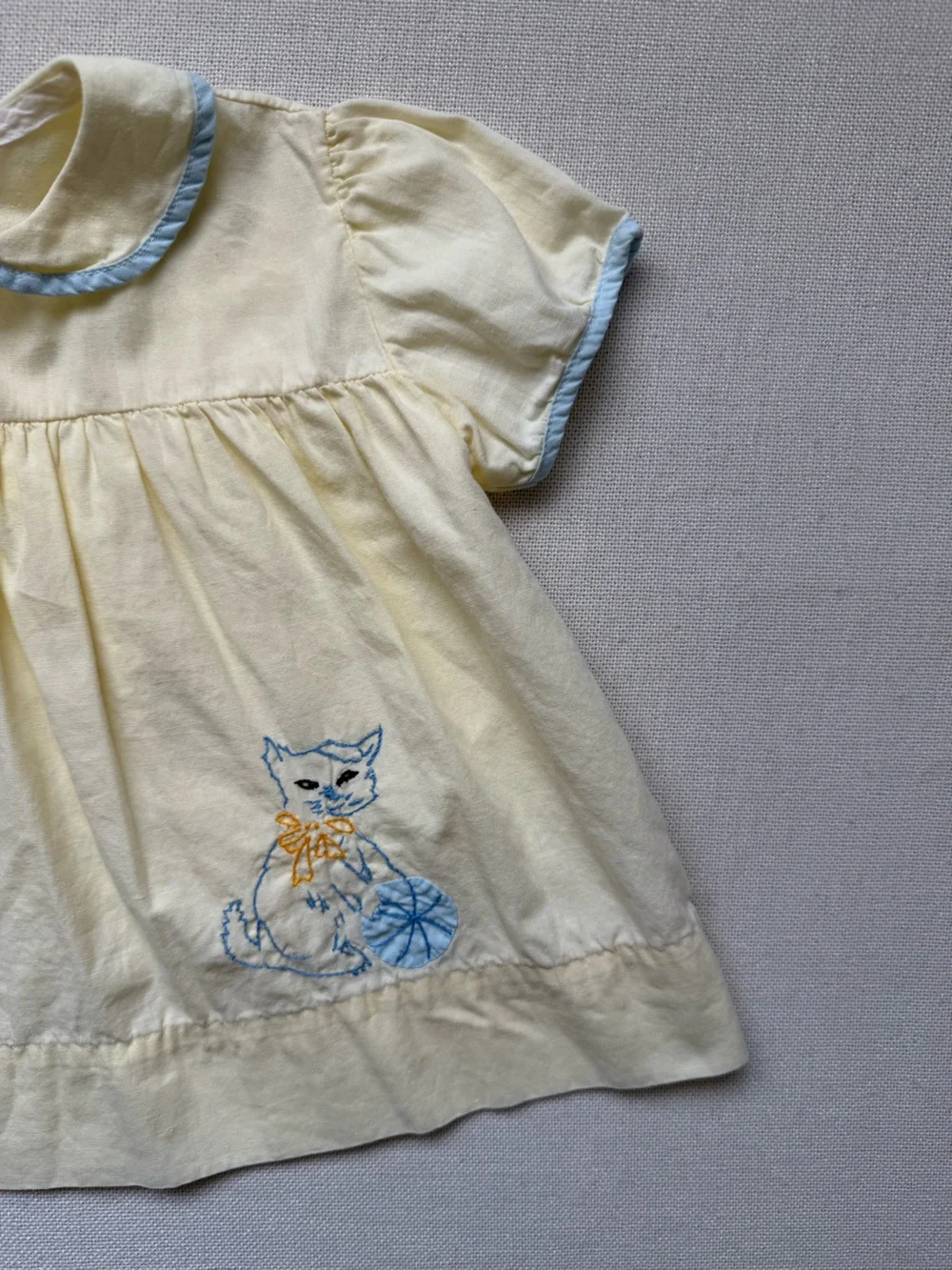 Vintage Dress Bundle Cat Floral Cottagecore 3-6M